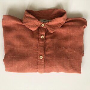 Madewell Terracotta Oversize Blouse, M
